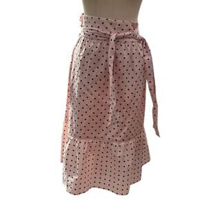 J.Crew Pink Polka Dot Bow Tie Waist Tiered Skirt Women's Plus Size 22